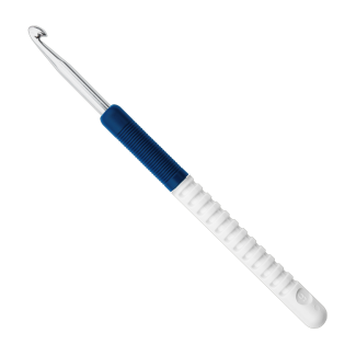Крючок вязальный с пластиковой ручкой №3,75 15см